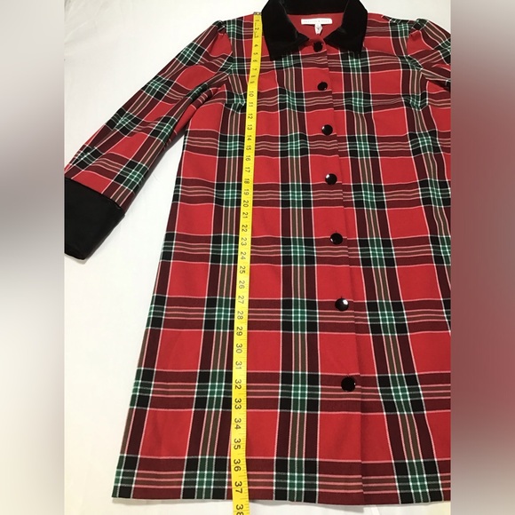 Preston & York Red Plaid Mini Dress - Picture 11 of 12